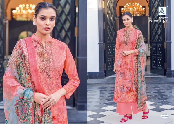 Alok Riwayat Fancy Festive Wear Dress Materials